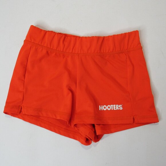 3 Hooters Girl's Waitress Orange Uniform Shorts Size XS - Picture 4 of 10